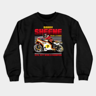 Barry Sheene Champion 70s Retro Crewneck Sweatshirt